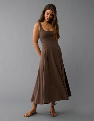 AE Scoop Neck Midi Dress