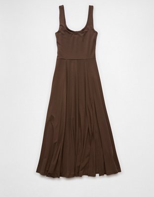 AE Scoop Neck Midi Dress | American Eagle