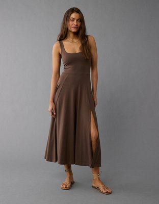 AE Scoop Neck Midi Dress