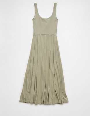 slim fit dress slacks Green and White Stripe Tula Dress S