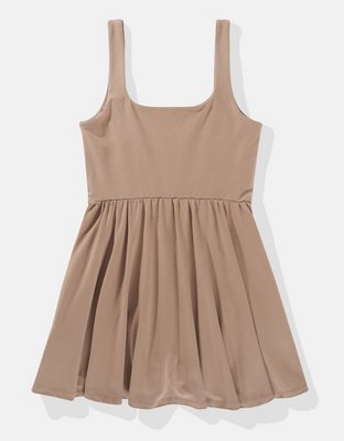AE Fit & Flare Vestido Corto Tejido con Corsé