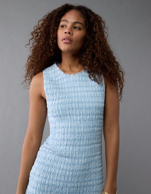 AE Smocked Bodycon Mini Dress | American Eagle