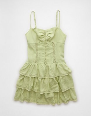 AE Catie Corset Tiered Mini Dress