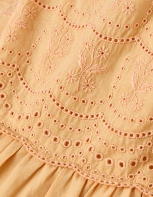 AE Scalloped Tiered Midi Dress
