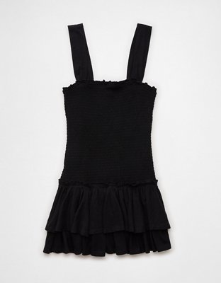 AE Sunchaser Knit Smocked Drop Waist Mini Dress