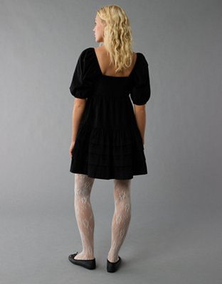 Женские платья American Eagle AE Corduroy Puff Sleeve Babydoll Mini Dress — фото 2