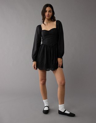 Black sweetheart mini dress best sale