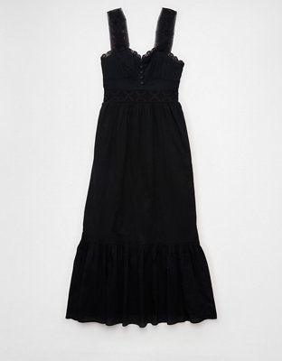 AE Catie Corset Crochet Midi Dress