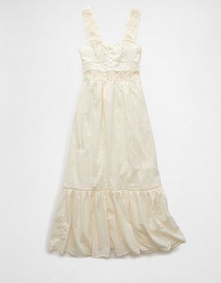 AE Catie Corset Crochet Midi Dress