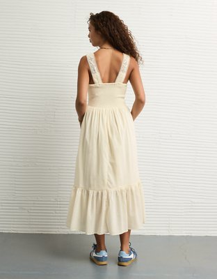 AE Catie Corset Crochet Midi Dress