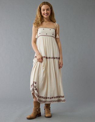 Ameri　UPPER EMBROIDERY FLARE DRESS Ameri VINTAGE（アメリ ヴィンテージ）UPPER EMBROIDERY FLARE