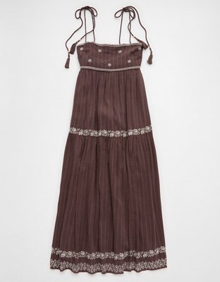 white embroidered midi dress Embroidered Midi Dress main image 0