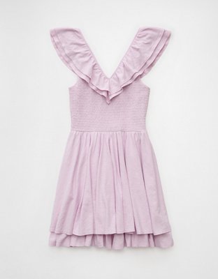 AE Sunchaser Knit Ruffle Mini Dress