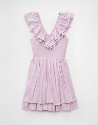 AE Sunchaser Knit Ruffle Mini Dress