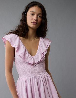 AE Sunchaser Knit Ruffle Mini Dress