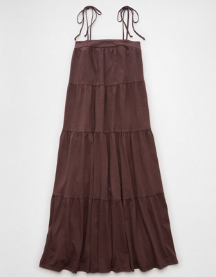 AE Sunchaser Knit Tie Shoulder Maxi Dress