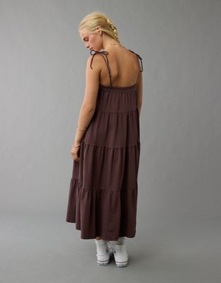 AE Sunchaser Knit Tie Shoulder Maxi Dress