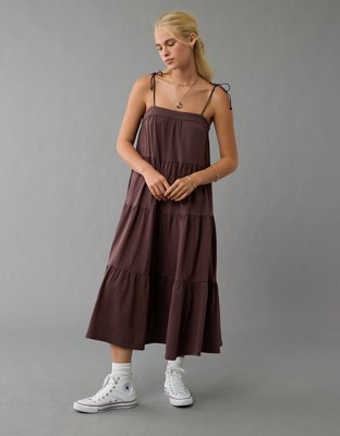 AE Sunchaser Knit Tie Shoulder Maxi Dress