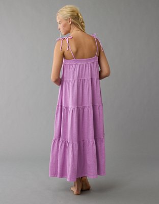 AE Sunchaser Knit Tie Shoulder Maxi Dress