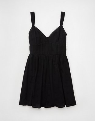 AE V-Neck Eyelet Mini Dress