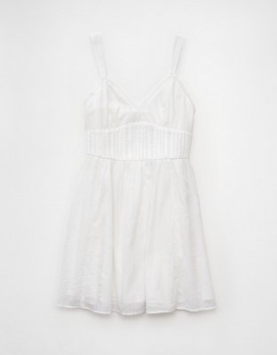 AE V-Neck Eyelet Mini Dress