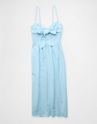AE Catie Corset Printed Column Midi Dress