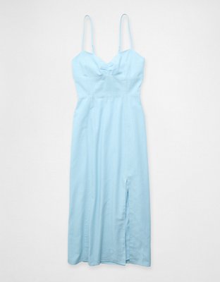 AE Catie Corset Printed Column Midi Dress