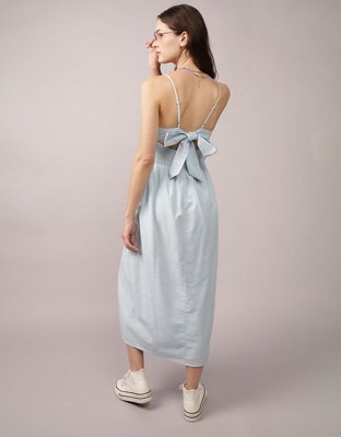 AE Catie Corset Printed Column Midi Dress