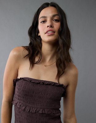 AE Smocked Ruffle Mini Dress