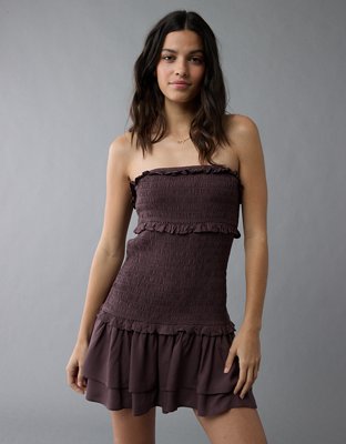 AE Smocked Ruffle Mini Dress