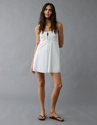 AE Tie Front Mini Dress