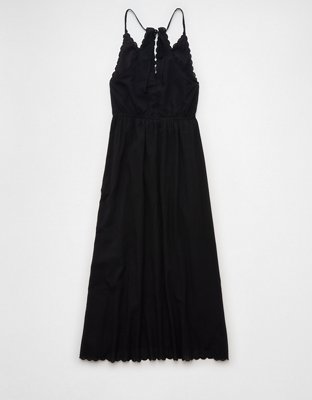 AE V-Neck Embroidered Midi Dress
