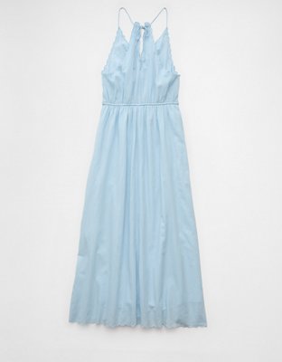 AE V-Neck Embroidered Midi Dress