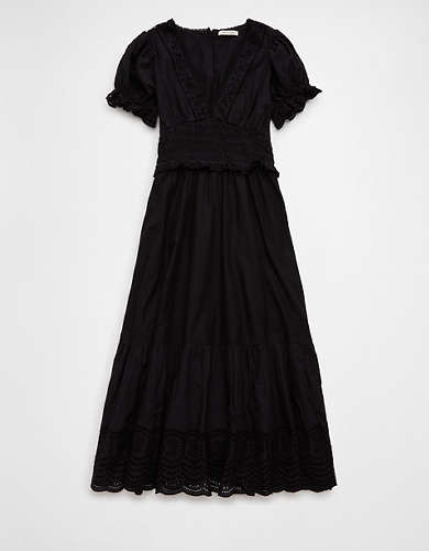 AE Puff Sleeve Babydoll Mini Dress AE Puff Sleeve Babydoll Mini Dress