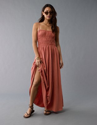 ae sunchaser knit tie shoulder maxi dress American Eagle AE Sunchaser Knit Tie Shoulder Maxi Dress- Trendyol