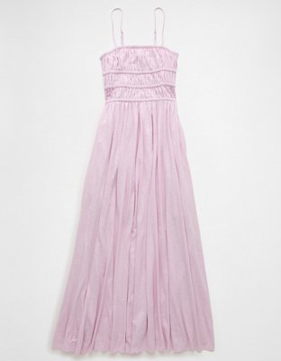 AE Sunchaser Knit Smocked Bodice Midi Dress