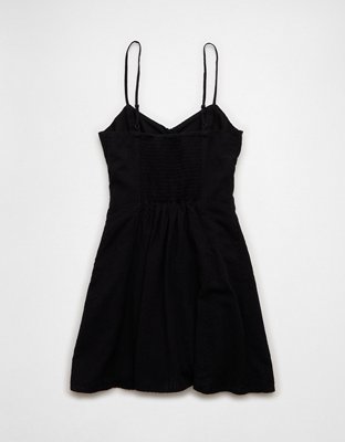 AE Vestido Corto con Botones y Escote Corazón