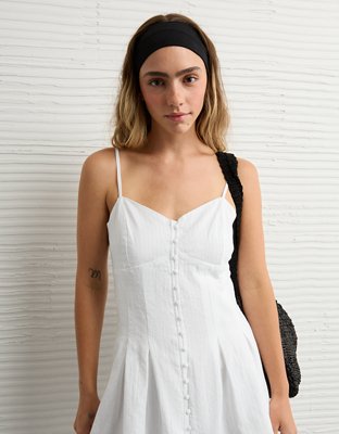 AE Sweetheart Button-Up Mini Dress