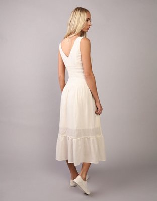 AE Smocked Maxi Slip Dress
