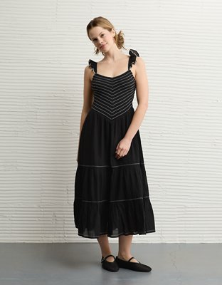 AE Bella Flutter Sleeve Midi Dress