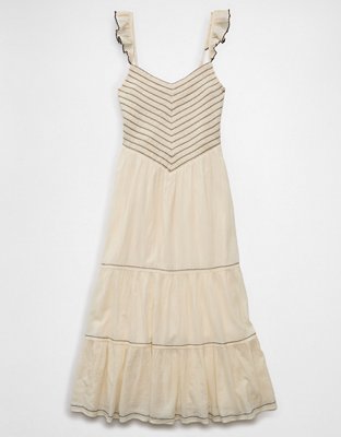 AE Bella Flutter Sleeve Midi Dress