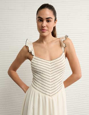 AE Bella Flutter Sleeve Midi Dress