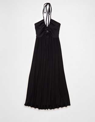 AE Soft & Sexy Keyhole Halter Midi Dress