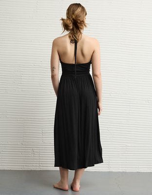 AE Soft & Sexy Keyhole Halter Midi Dress