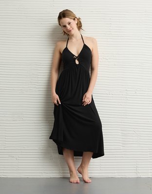 AE Soft & Sexy Keyhole Halter Midi Dress