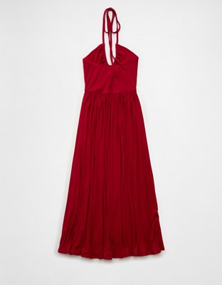 AE Soft & Sexy Keyhole Halter Midi Dress