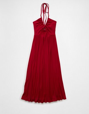 AE Soft & Sexy Keyhole Halter Midi Dress