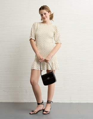 AE Puff Sleeve Smocked Mini Dress