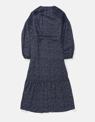 AE Long-Sleeve Maxi Shirt Dress.