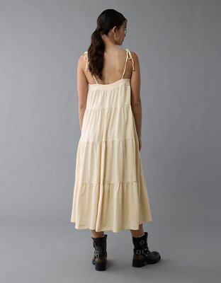 AE Sunchaser Knit Tie Shoulder Maxi Dress